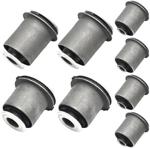 48632-34010 8Pcs Front Upper and Lower Control Arm Bushing Kit, Replacement for Toyota Sequoia 2001-2007, Replacement for Toyota Tundra 2000-2006, Replaces 48654-34010 48655-34010
