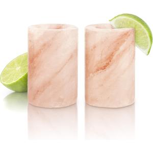 Final Touch Himalayan Salt Shot Glasses, Set of 2