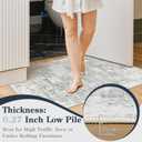 Lahome Vintage Floral Entryway Rug, 2x3 Kitchen Rugs Non-Slip Washable Indoor Door Mat Entrance,Ultra-Thin Soft Front Door Mat for Bathroom Small Throw Carpet for Bedroom(2x3ft,Grey)