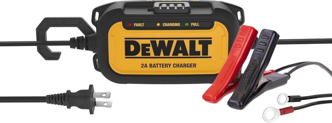 DEWALT DXAEC2 Professional 2-Amp Automotive Battery Charger and Maintainer