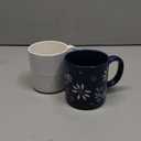 14oz White Mug, 14oz Blue Floral Mug, Dishwasher Safe,