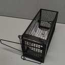 Gingbau Live Chipmunk Rat Trap Humane Vole Mouse Cage Trap (Black)