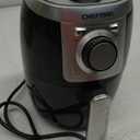 CHEFMAN Small, Compact Air Fryer Healthy Cooking, 2 Qt, Nonstick, User Friendly and Adjustable Temperature Control w/ 60 Minute Timer & Auto Shutoff, Dishwasher Safe Basket, BPA - Free, Black