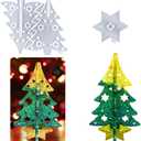 DIYBravo Christmas Resin Mold 3D Christmas Tree Silicone Resin Mold Splicing Christmas Tree UV Epoxy Resin Art Casting Mold for Christmas Ornament Decoration Craft