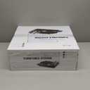 Turntables Belt-Drive Record Player with Wireless Output Connectivity, Vinyl Player Support 33&45 RPM Speed Phono Line USB Digital to PC Recording with Advanced Magnetic Cartridge&Counterweight (Dark Brown)