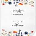 JINYO Spring Wildflower Floral Kitchen Dish Towels, Floral Hand Towels for Bathroom, Spring Kitchen Bathroom Decor, 16x24 Inch