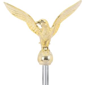 Eagle Flag Pole Ball Topper Ornament - Aluminum Alloy Eagle Finial-1/2-13UNC Threading Fit 20/25/30Ft Telescoping/Sectional Flagpoles Outside House