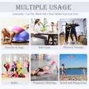 Soft Exercise Ball, Anti-Burst Pilates Yoga Ball Chair Supports 2200lb, Workout Equipment w/ Pump for Women Pregnancy, Medicine, Birthing, Physical Therapy, Stability, Excersing, Birth, Swiss, Fitness