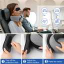 2 x Travel Pillows for Airplanes, 2024 New Pillow for Traveling, Soft Airplane Neck Pillow, Memory Foam Travel Neck Pillow for Long Flight, Suitable for Airplanes, Offices and Cars
