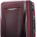 Samsonite Winfield 3 DLX Hardside Expandable Luggage with Spinners, Burgundy, Checked-Medium 25-Inch