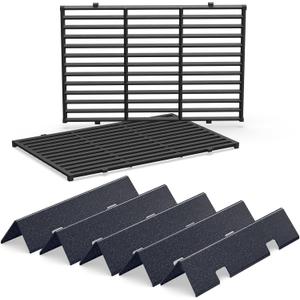 15.3" Flavorizer Bars & 17.5" Grill Grates for Weber Spirit Grill Parts, Spirit 300 Series (Front Control), Spirit II E/S-310 Gas Grills, Spirit Grill Replacement Parts for Weber GS4 Spirit 7638 7636