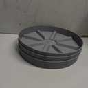 PATIKIL Plant Pot Saucers 10.5 Inch, 3 Pack Plastic Round Plant Pot Thicker Flower Drip Tray for Indoor Outdoor, Gray