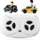 Saillong 2.4G Remote Control for Kids Electric Car, White Remote Control for 12V Electric Ride On Car/Truck/Toddler Cars, Controller Transmitter Accessories Compatible with JR1603, JR1602FCC, HY2012