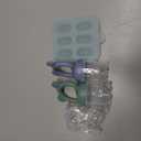 2 Pack Silicone Baby Fruit Feeder with Mini Freezer Tray, Breastmilk Popsicle Molds for Baby Teething Relief, Fresh Food Feeder for Safe Infant Self Feeding, Extra Food Pouches (Blue/Green)