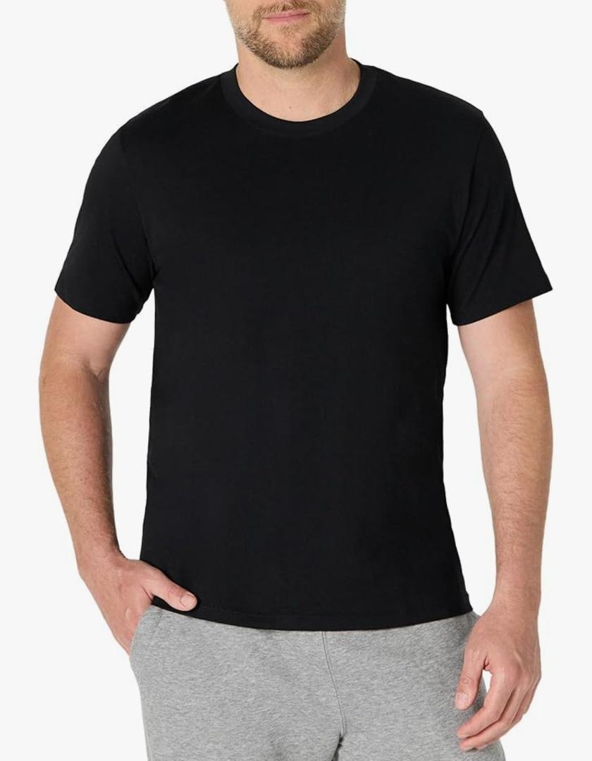 Amazon Essentials Men's Relaxed Fit T-Shirt, Black, XL Amazon Essentials Men's Relaxed Fit T-Shirt, Black, XL