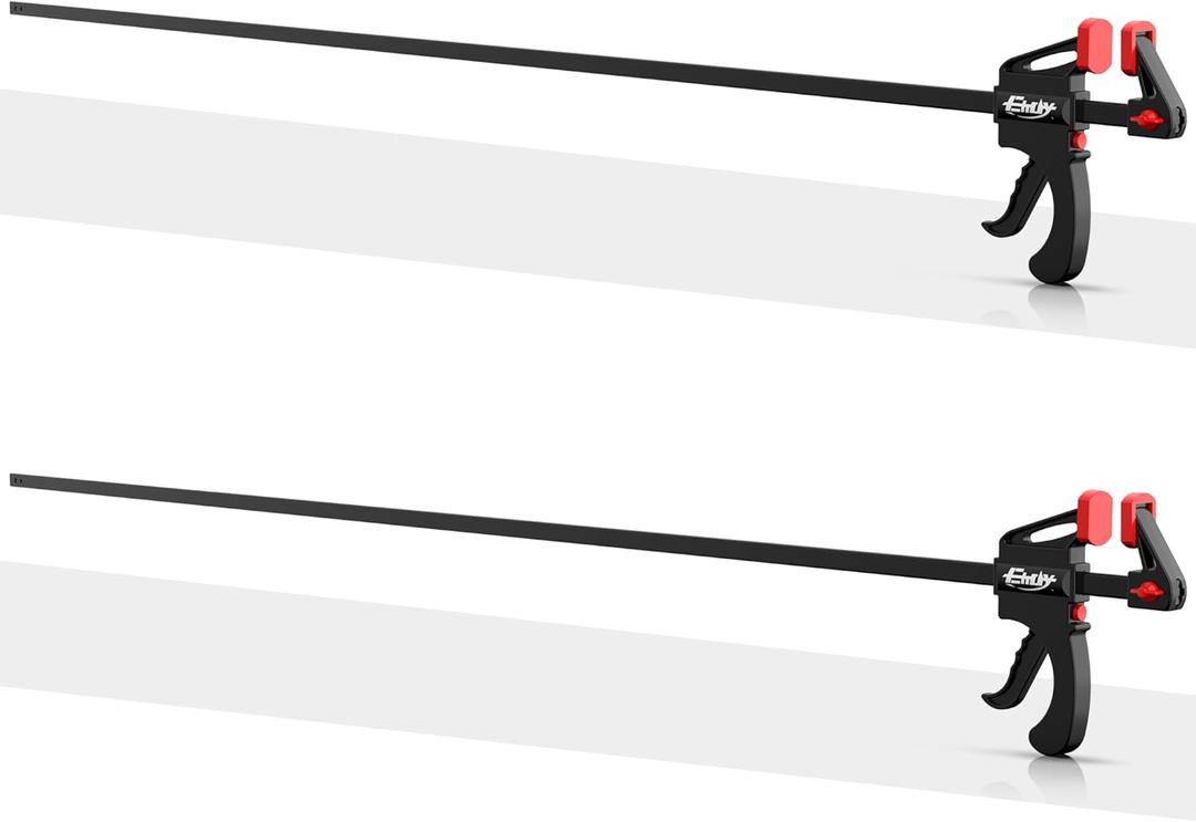 50" Bar Clamps for Woodworking 2-Pack, One-Handed Clamp/Spreader, Light-Duty Quick-Change F Clamp with 130 LBS Load Limit, Ideal for Woodworking/Carpentry/Home Improvement/DIY