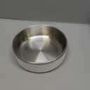 Stainless Steel Dog Bowl, Metal Water and Food Dish for Large Dogs, Insulated Non-Slip Pet Bowl, Easy Clean, 40oz, White