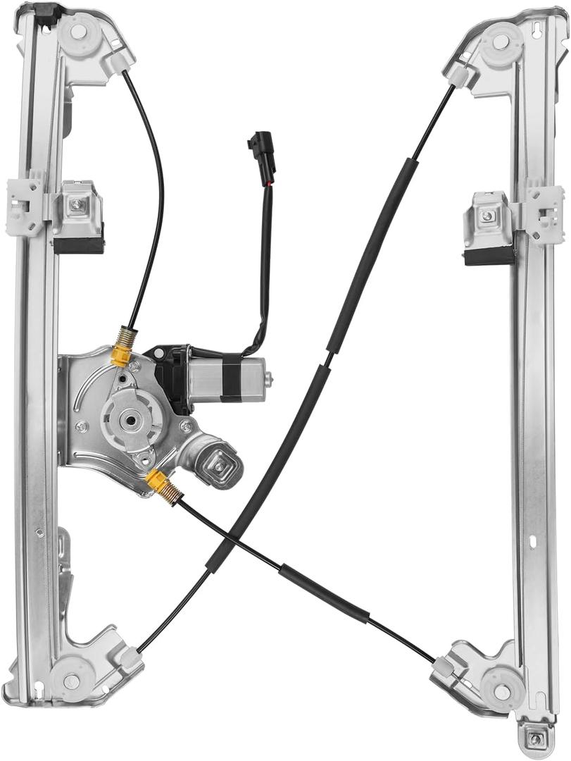 Front Right Passenger Side Power Window Regulator with Motor Compatible with Ford F-150 2004-2008, Lincoln Mark LT Base 2006-2008, Standard Cab or Crew Cap, Replace OE 741-429