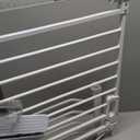 Mom's Choice-GROWNSY Baby Gate for Stairs, 29.5"-48.4" Pressure Mounted Baby Gate for Top of Stair&Doorway with V-Shaped Rods, Anti-Trip Pedal, Extra Wide Stairs Dog Gate Easy Install w/Red Reminder