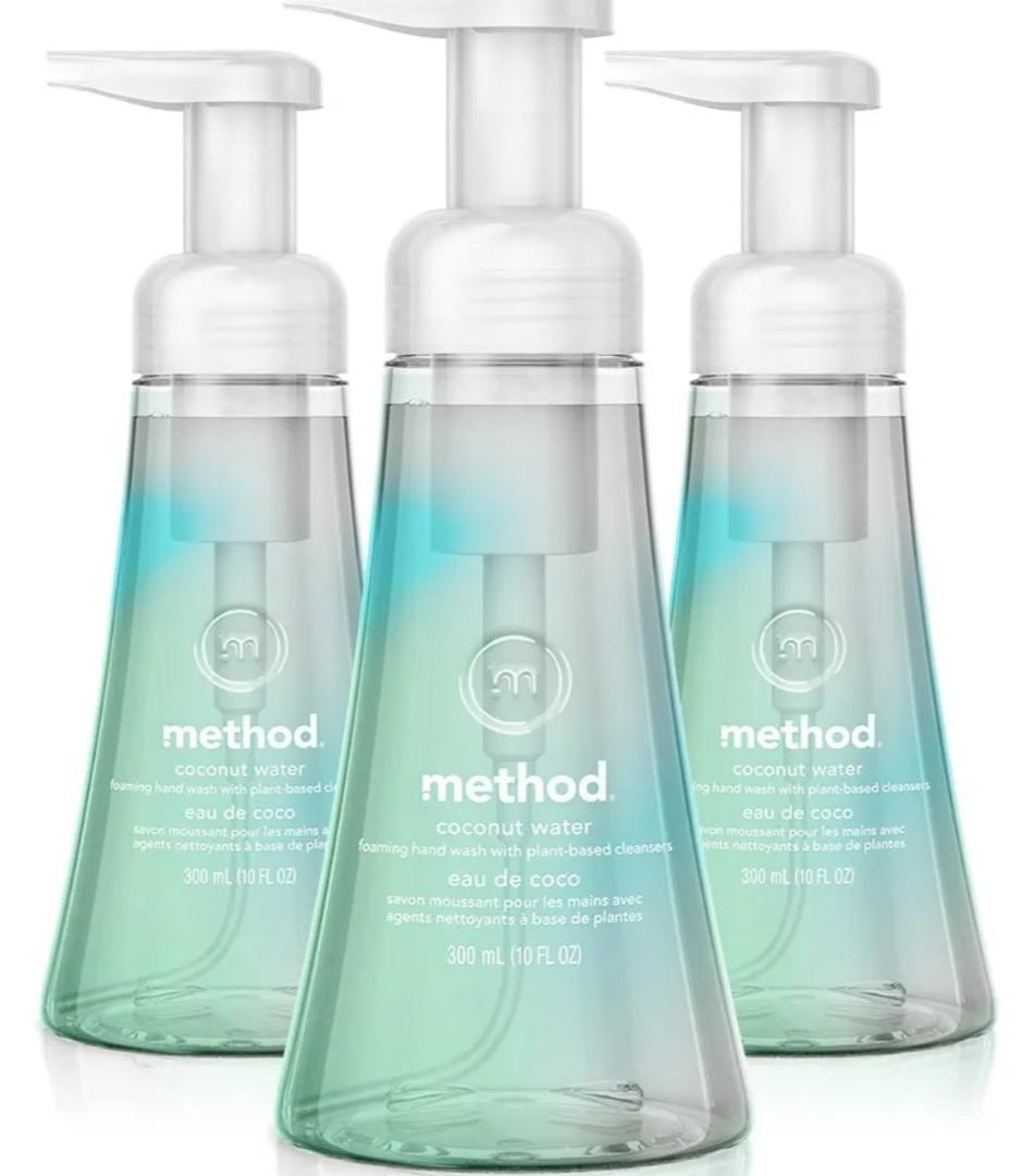 Method Foaming Hand Wash, Coconut Water, 10 ounce (Pack of 6)