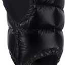 Winter Warm Ultralight Down Hood Waterproof Sleeping Bag Outdoor Camping Windproof Down Cap Hat with Storage Bag (Medium, Matte Black)