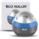 iECO Cold Massage Roller Ball - Ice Roller Ball for Muscles Deep Tissue, Cold & Heat Therapy, Plantar Fasciitis Roller (1 Count (Pack of 1), Gray+blue)