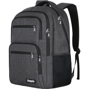 Skaypibs Backpck for Men Women School Backpack for Boys Teens 15.6 inch Laptop Travel Back Pack with Reinforced Straps Bookbag for College High Middle SchoolBusiness Work Mochilas Black