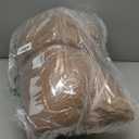 Waterproof Adirondack & Rocking Chair Cushion Indoor and Outdoor High Back Patio Cushions with Ties 43.3 X 19.7 Inch(Without Chair) (Coffee, 1)