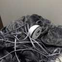 Pure Enrichment PureRadiance Luxury Heated Throw Blanket, Patented Design, Soft Faux Fur & Sherpa, 6 Heat Settings, Machine Washable, Cozy Electric Blanket for Couch or Bed Use, 50” x 60” (Smoke)