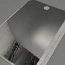 Shower Mirror Fogless for Shaving Anti-Fog Frameless Wall Hanging Makeup,11.81" L x 7.87" W,Darkgrey