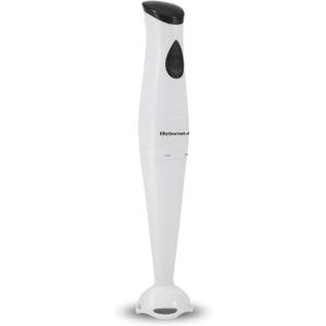 Elite Gourmet EHB-2425X Electric Immersion Hand Blender Stick, Mixer, Chopper, 1-Touch Control Multi Purpose, 150 Watts, For Soups, Sauces, Baby Food, White