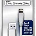 Lighting Sync and Charge Cable with USB - Retail Packaging - White