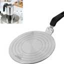 Heat Diffuser Plate,20cm Stainless Steel Gas Stove Diffuser Plate, Cooktop Heat Diffuser Cooking Induction Adapter for Moka Pot, Coffee Cookware (7.9 inch)
