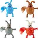 2 x Telescopic Suction Cup Easter Bunny Pop Tube Toy  Easter Egg Fillers Basket Stuffers Essentials Sensory Fidget Gifts Party Favors4pcs