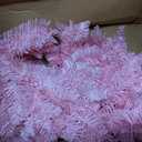 Senjie 3FT Mini Christmas Tree, 160 PVC Branch Tips, Cherry Blossom Pink, Battery Operated