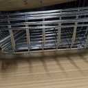 Fruit Vegetable Basket, 4 Tier Kitchen Storage Cart with Wooden Panel and Pull-Out Baskets, Snack Cart with Wheels for Fruit Potato Onion Vegetable Bread Snack