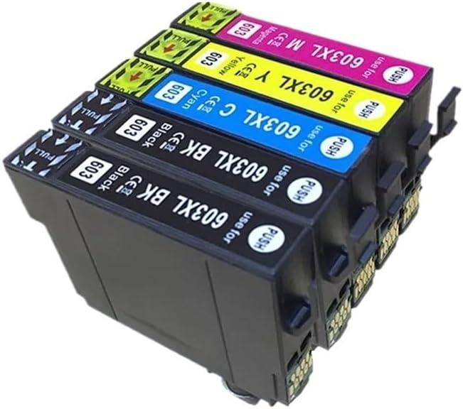 Ink Cartridge for E-pson XP-2100 XP-2105 XP-3100 XP-3105 XP-4100 XP-4105 WF-2810 WF-2830 WF-2850(T603XL 2BK 1C 1Y 1M)