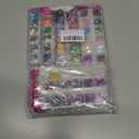 Teenitor 12 Sheets Nail Art Sticker Self-Adhesive, Flower Nail Stickers 5D Embossed Nail Decals, 5 Boxes Nail Glitter Sequins Flakes, Nail Art Design Tools Self Adhesive