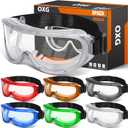 OXG 6 Pack Protective Safety Goggles Anti-Fog, Adjustable Chemical Splash Eye Protection Science Lab Goggles for Women Men (Multicolor)