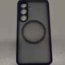 TOCOL Magnetic for Samsung Galaxy S25 Case, Upgraded Full Camera Protection, Compatible with Magsafe, Drop Protection Slime Clear Back Cover for Samsung Galaxy S25 6.2-Inch (Blue)