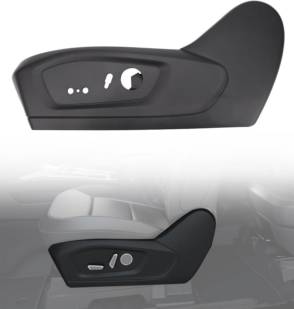 USTAR Driver Seat Trim Panel Compatible with Ford Explorer 2020 2021 2022 2023 Seat Track Cover Trim Driver Side Panel Guard Track Cover MB5Z-7862187-EC Black