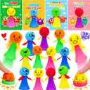 28Pcs Jumping Rocket Launcher for Kids Fidget Easter Basket Stuffers for Toddlers Pop up Toys Popper Slinky Party Favors 4-8 Easter Hunt Gifts Goodie Bag Classroom Prize for Boys Girls 8 9 10 Year Old