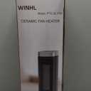 Space Heater, WINHL 17 Inches Electric Heaters for Indoor Use with Thermostat and Remote, 70°Oscillation, 12H Timer, 5 Modes, 1500W PTC Ceramic Fast Safety Heat for Office Bedroom Home