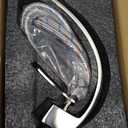 Bathroom Sink Faucet Modern Single Hole 1-Handle Faucet, Brushed Nickel Solid Brass Faucets, Mount Curved Lavatory Faucets Mixer Tap