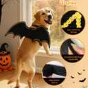 Halloween Dog Bat Wings Costume - Pet Costume for Party Puppy Apparel for Small Medium Large Dogs Funny Doggy Cosplay Dress Up Accessories L-XL