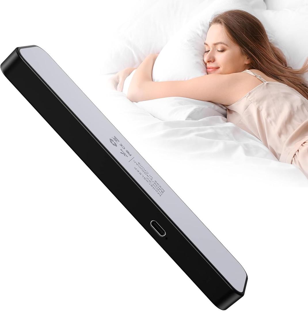 Pillow Speaker for Sleeping  Bluetooth Wireless Sleep Aid with Stereo Bass, White Noise & Volume Control, Portable Sleep Soundbar for Side Sleepers, TF Card Support & Sleep Timer(Gray)