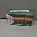 No Drill Curtain Rod Holders, Heavy Duty Self Adhesive Curtain Brackets Hooks, Adjustable Nail-Free Stick on Wall Hangers for Bathroom, Bedroom, Kitchen and Livingroom (14 Pack)