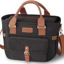 KIPBELIF Cute&Classy Roomy Insulated Lunch Bags for Women - Stylish & Functional Large Tote Adult Lunch Box for Working & Picnic(Extra Large,Classic Black)