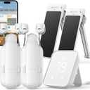SwitchBot Smart Automatic Curtain Opener 2-Pack, Solar Panel 2-Pack, Hub 2 1-Pack, WiFi Remote Control with App/Timer, Unlimited Power, Performance Upgrade, Support Matter