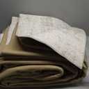 8x10 Washable Area Rug Beige Grey Abstract Living Room Bedroom Carpet Neutral Modern Non Slip Soft Low Pile Indoor Large Throw Rug for Dining Room Office